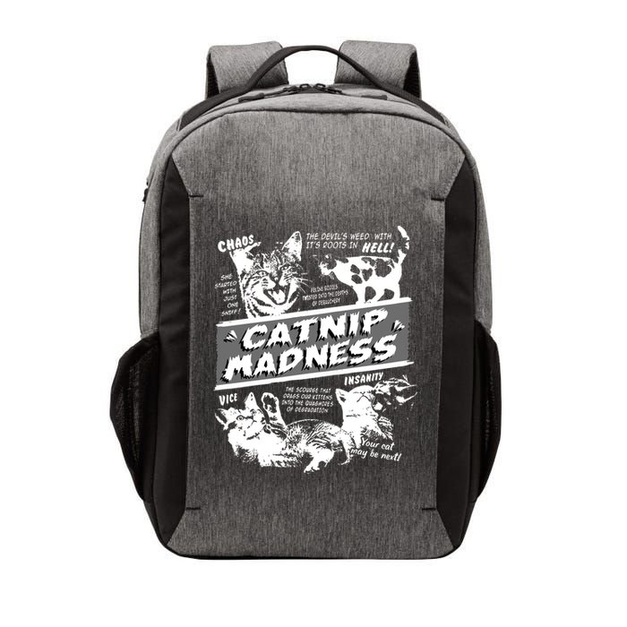 Catnip Madness Cute Kitten Funny Cat Pet Humor Vector Backpack