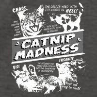 Catnip Madness Cute Kitten Funny Cat Pet Humor Vector Backpack