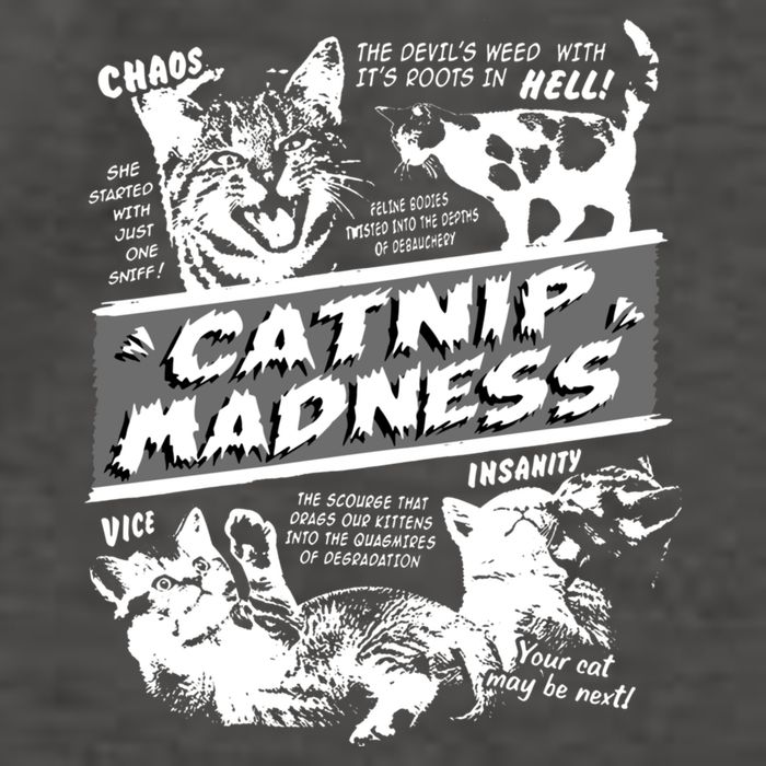 Catnip Madness Cute Kitten Funny Cat Pet Humor Vector Backpack