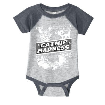 Catnip Madness Cute Kitten Funny Cat Pet Humor Infant Baby Jersey Bodysuit