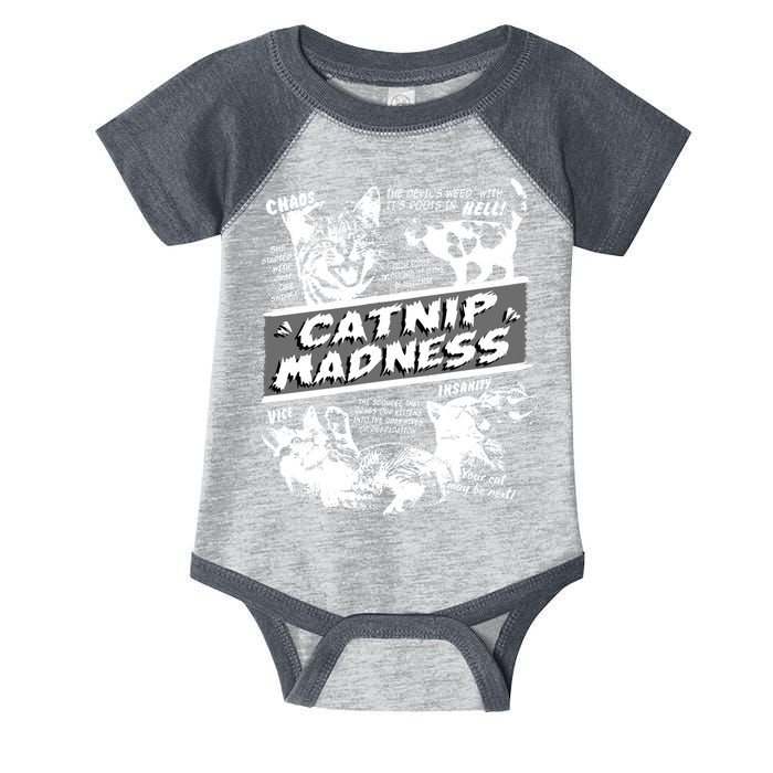 Catnip Madness Cute Kitten Funny Cat Pet Humor Infant Baby Jersey Bodysuit