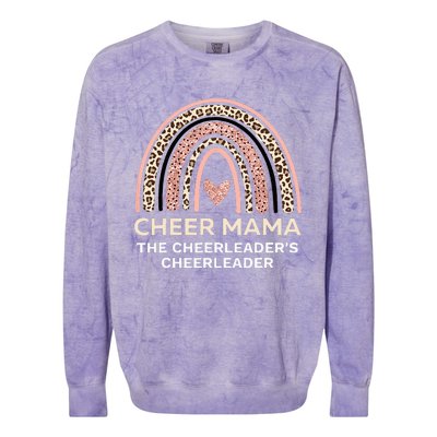 Cheer Mama CheerMom Women Cheerleader Mom Colorblast Crewneck Sweatshirt