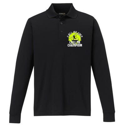 Call Me Coco Call Me Champion Performance Long Sleeve Polo