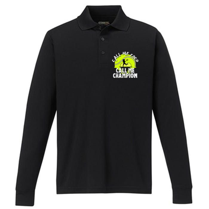 Call Me Coco Call Me Champion Performance Long Sleeve Polo