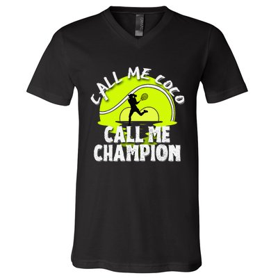 Call Me Coco Call Me Champion V-Neck T-Shirt