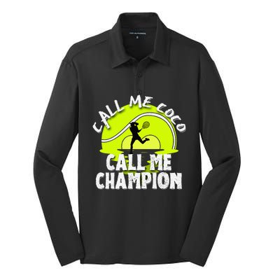 Call Me Coco Call Me Champion Silk Touch Performance Long Sleeve Polo