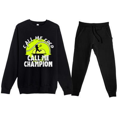 Call Me Coco Call Me Champion Premium Crewneck Sweatsuit Set