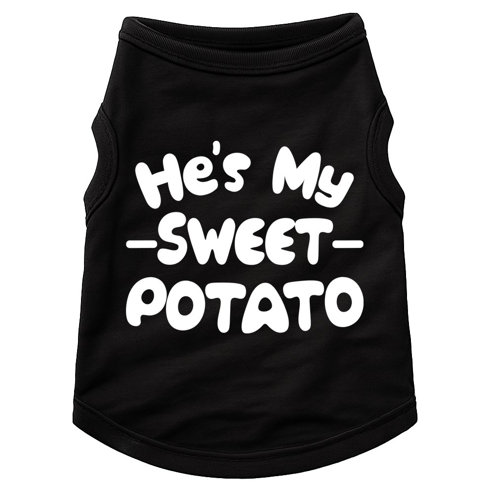 Cute Matching Couples He's My Sweet Potato Doggie Tank