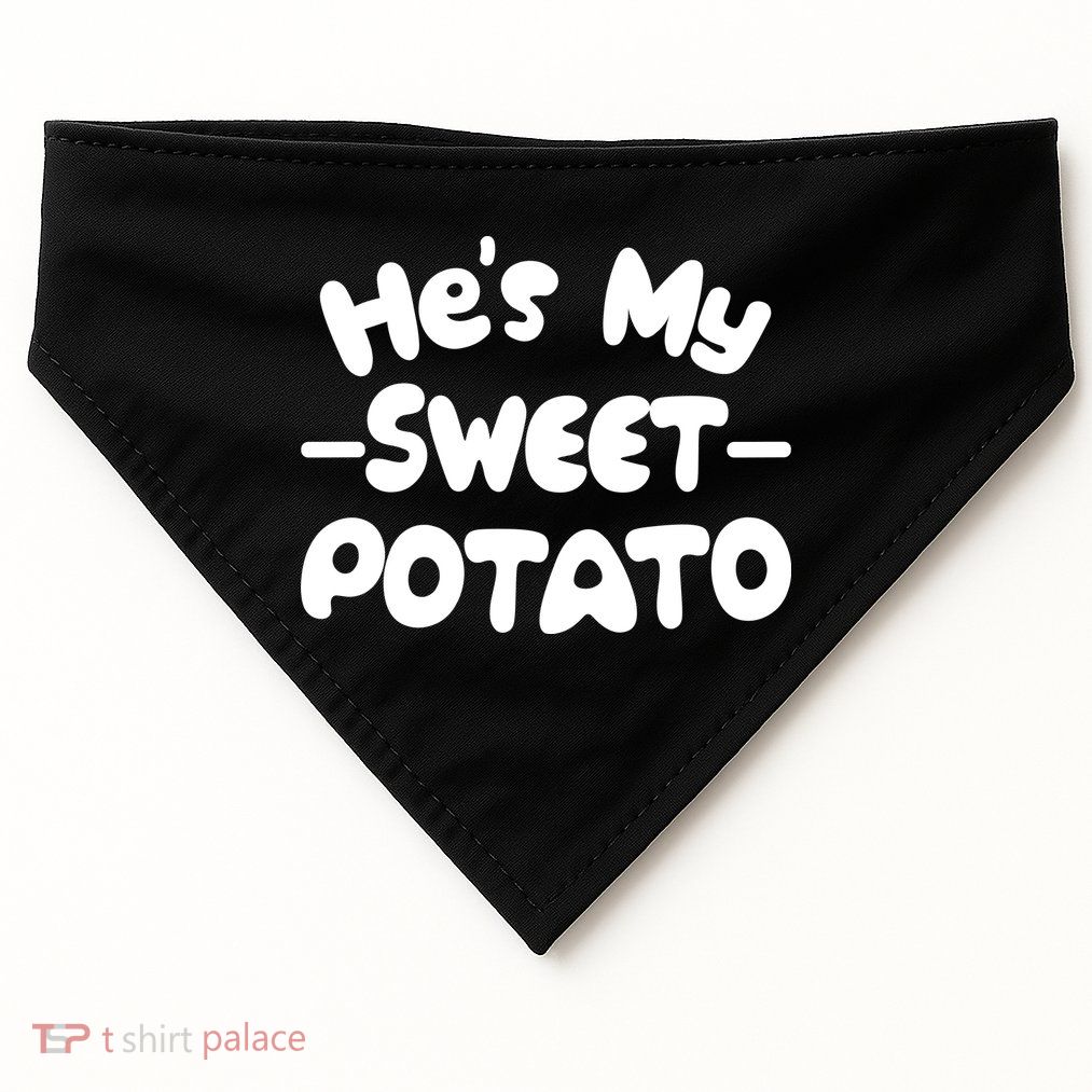 Cute Matching Couples He's My Sweet Potato USA-Made Doggie Bandana