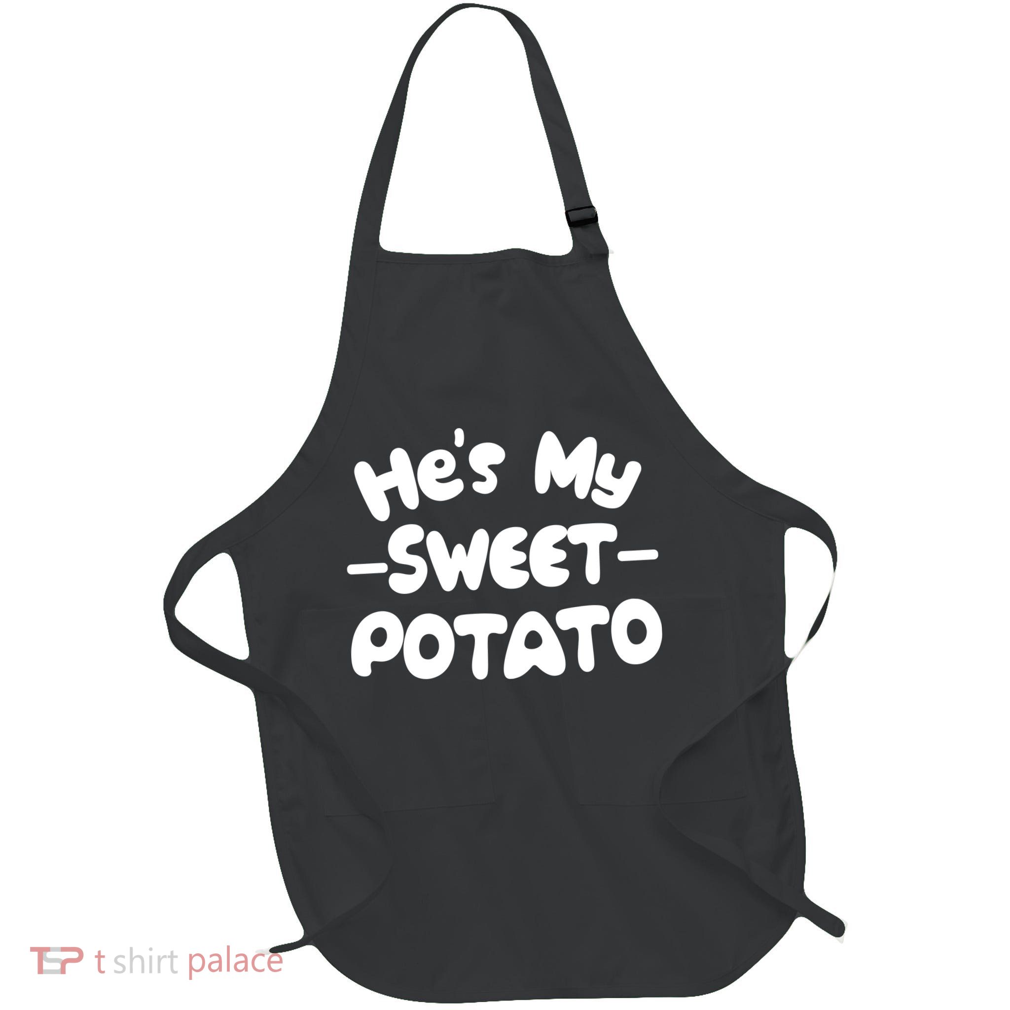 Cute Matching Couples He's My Sweet Potato Apron