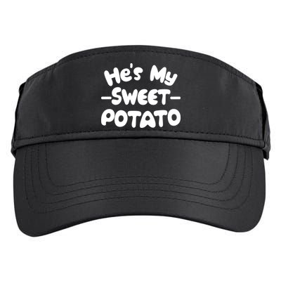 Cute Matching Couples He's My Sweet Potato Adult Drive Performance Visor