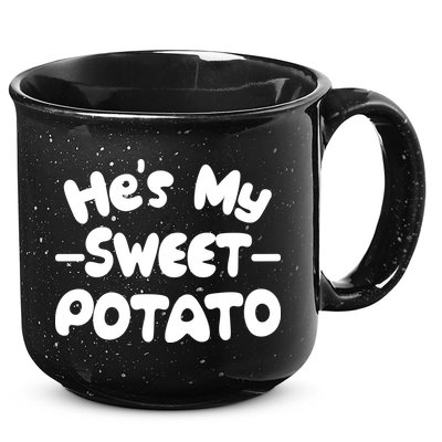 Cute Matching Couples He's My Sweet Potato 15oz Campfire Ceramic Mug