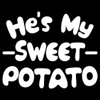 Cute Matching Couples He's My Sweet Potato 16 in Basic Backpack
