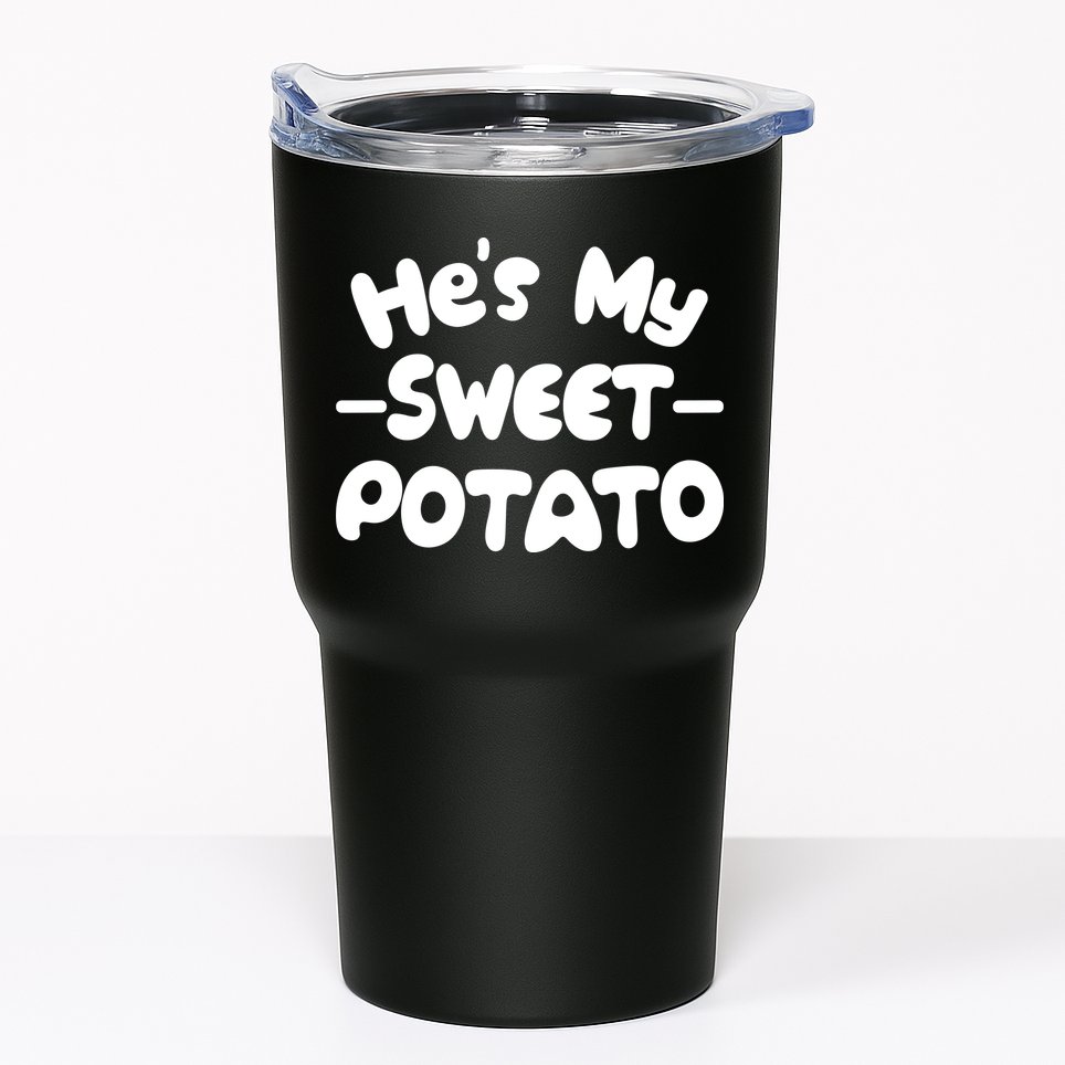Cute Matching Couples He's My Sweet Potato Tumbler