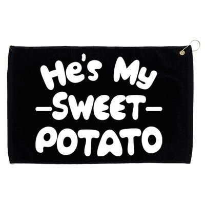 Cute Matching Couples He's My Sweet Potato Grommeted Golf Towel