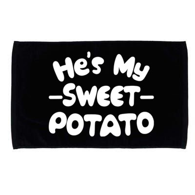 Cute Matching Couples He's My Sweet Potato Microfiber Hand Towel