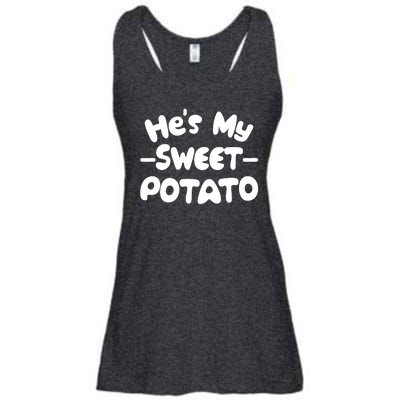 Cute Matching Couples He's My Sweet Potato Ladies Essential Flowy Tank