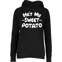 Cute Matching Couples He's My Sweet Potato Womens Funnel Neck Pullover Hood