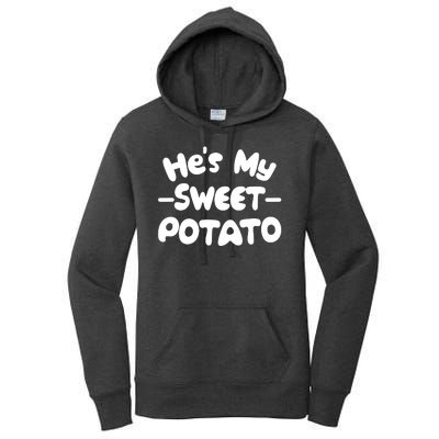 Cute Matching Couples He's My Sweet Potato Women's Pullover Hoodie