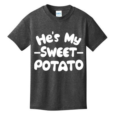Cute Matching Couples He's My Sweet Potato Kids T-Shirt