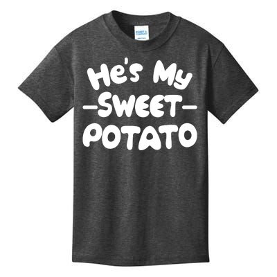 Cute Matching Couples He's My Sweet Potato Kids T-Shirt