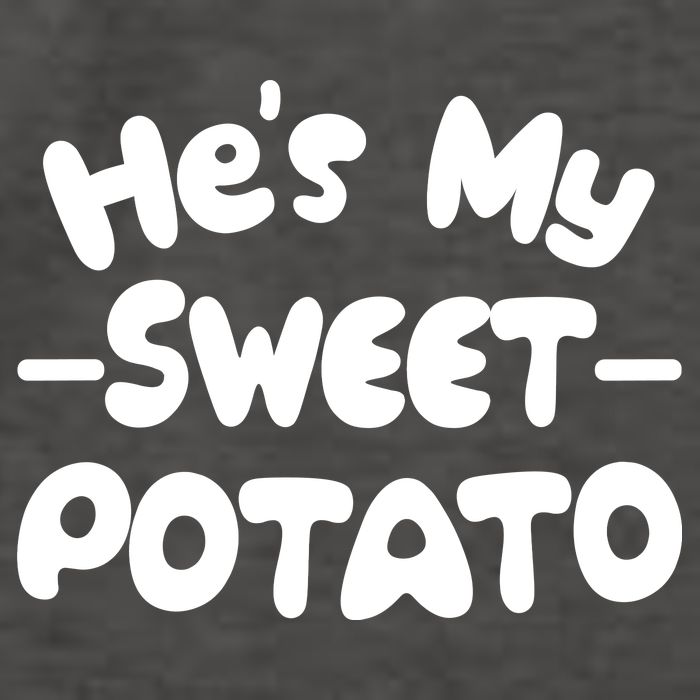 Cute Matching Couples He's My Sweet Potato Vector Backpack