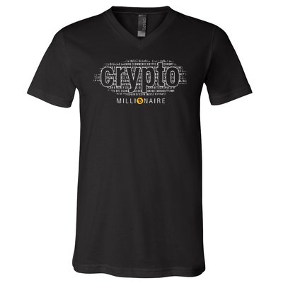 Crypto Millionaire V-Neck T-Shirt