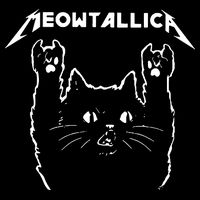Cat Meowtallica Cat Rock Music Funny 16 in Basic Backpack
