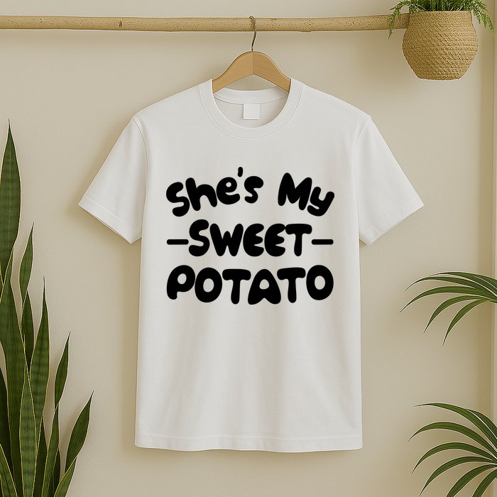 Cute Matching Couples She's My Sweet Potato T-Shirt