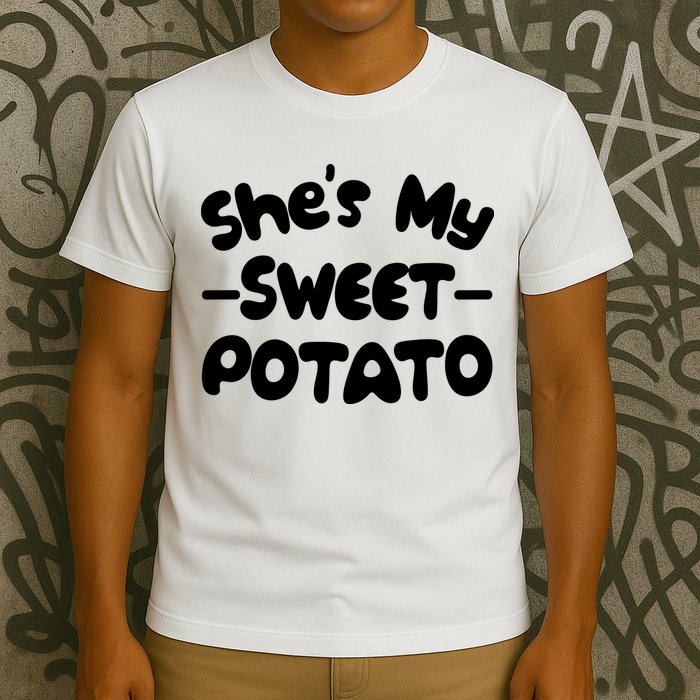 Cute Matching Couples She's My Sweet Potato T-Shirt