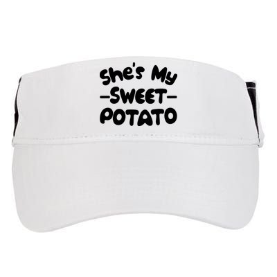Cute Matching Couples She's My Sweet Potato Adult Drive Performance Visor