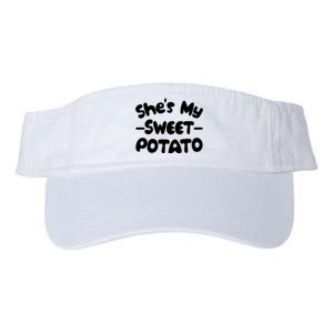 Cute Matching Couples She's My Sweet Potato Valucap Bio-Washed Visor