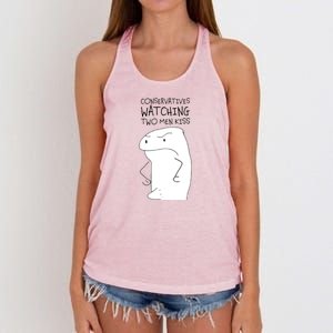 Conservatives Meme Women's Knotted Racerback Tank