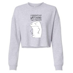 Conservatives Meme Cropped Pullover Crew