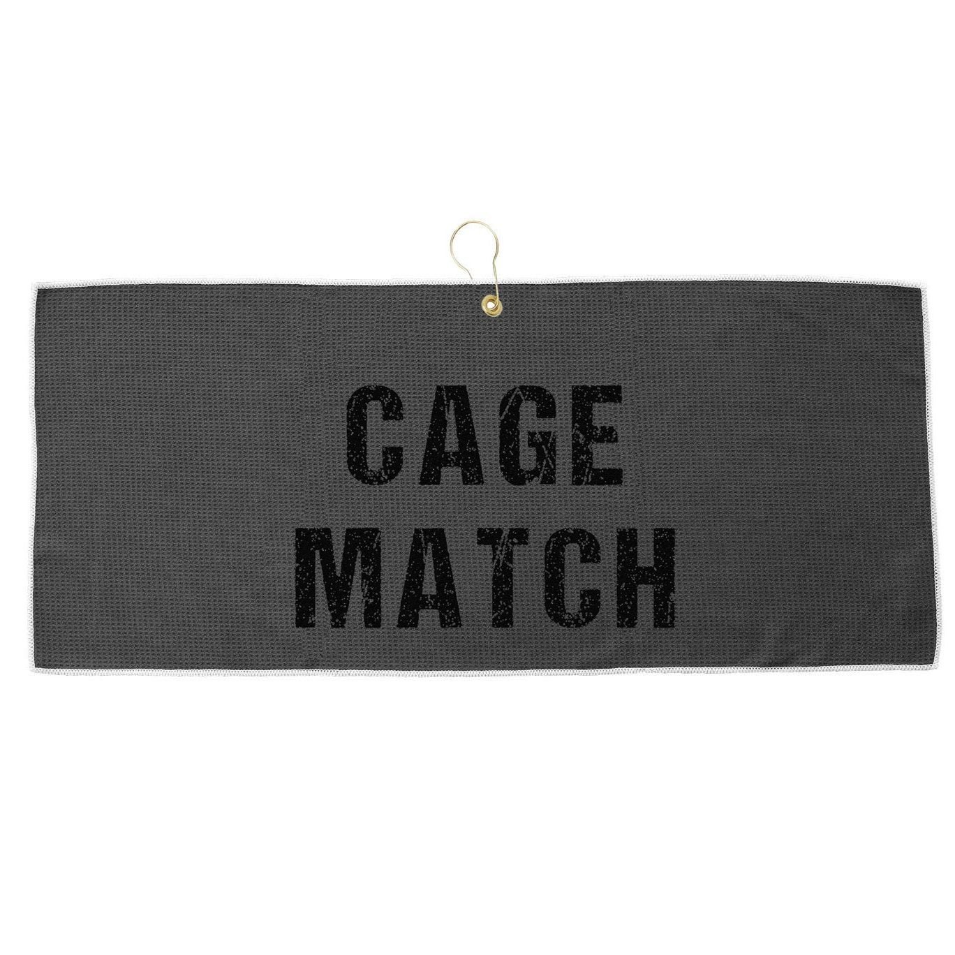 Cage Match Large Microfiber Waffle Golf Towel
