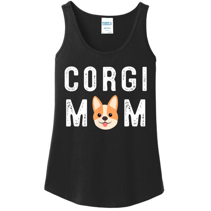 Corgi Mom Ladies Essential Tank