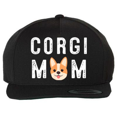 Corgi Mom Wool Snapback Cap