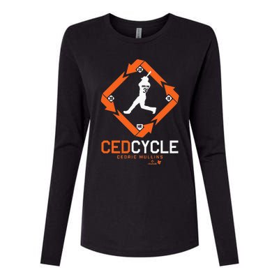 Cedric Mullins Cycle Baltimore Baseball Womens Cotton Relaxed Long Sleeve T-Shirt