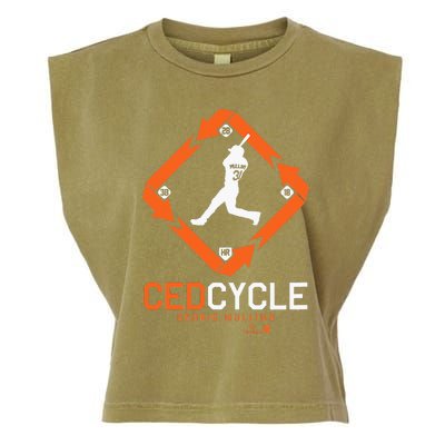 Cedric Mullins Cycle Baltimore Baseball Garment-Dyed Women's Muscle Tee