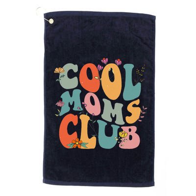 Cool Moms Club Retro Groovy Mom Life Mama Happy MotherS Day Golf Towel