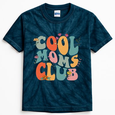 Cool Moms Club Retro Groovy Mom Life Mama Happy MotherS Day Kids Tie-Dye T-Shirt