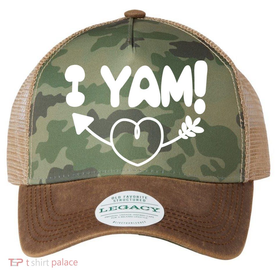 Cute Matching Couples I Yam Legacy Tie Dye Trucker Hat