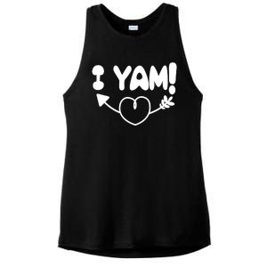 Cute Matching Couples I Yam Ladies PosiCharge Tri-Blend Wicking Tank