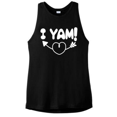 Cute Matching Couples I Yam Ladies PosiCharge Tri-Blend Wicking Tank