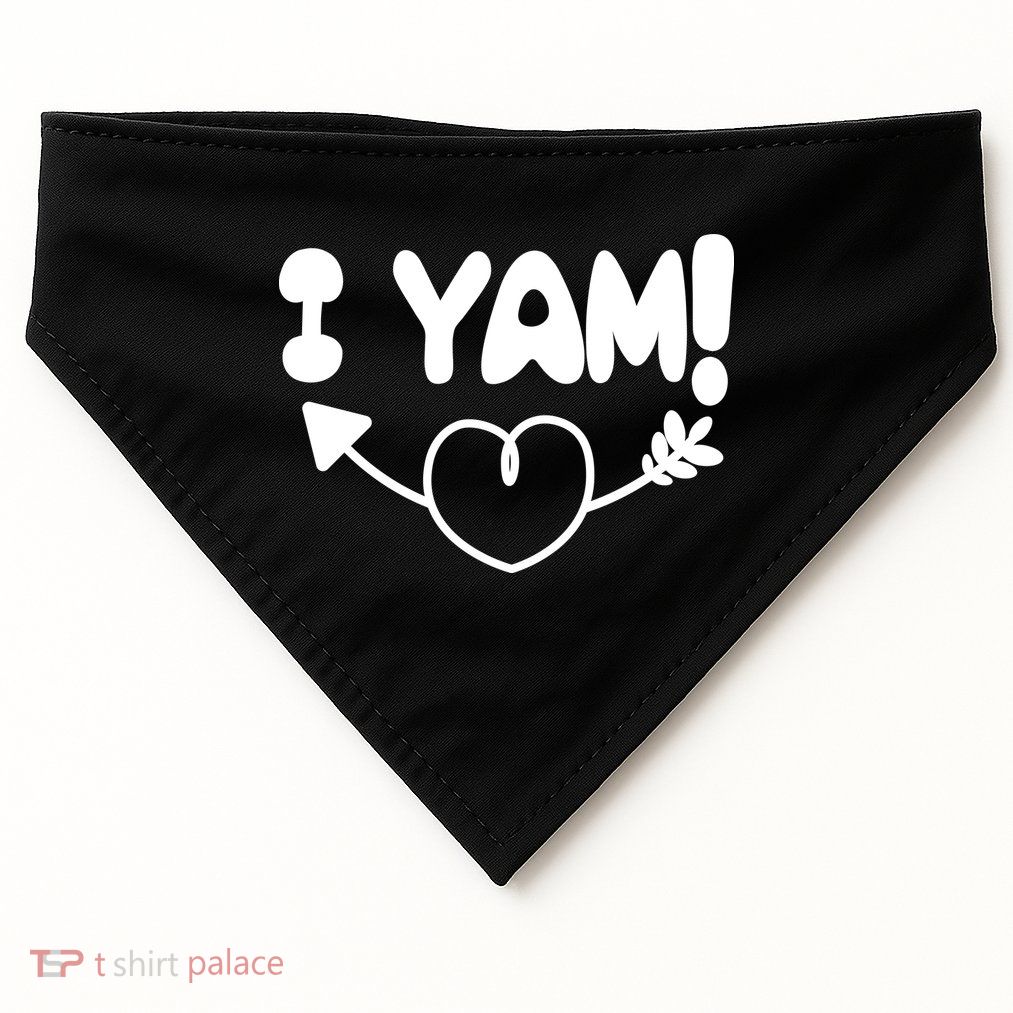 Cute Matching Couples I Yam USA-Made Doggie Bandana