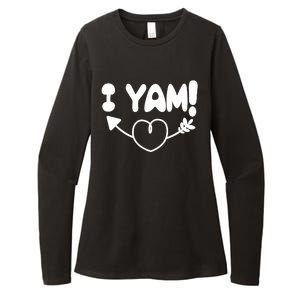 Cute Matching Couples I Yam Womens CVC Long Sleeve Shirt