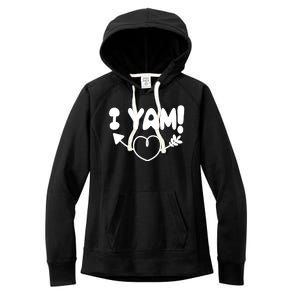 Cute Matching Couples I Yam Women's Fleece Hoodie