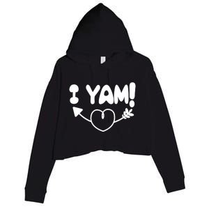 Cute Matching Couples I Yam Crop Fleece Hoodie