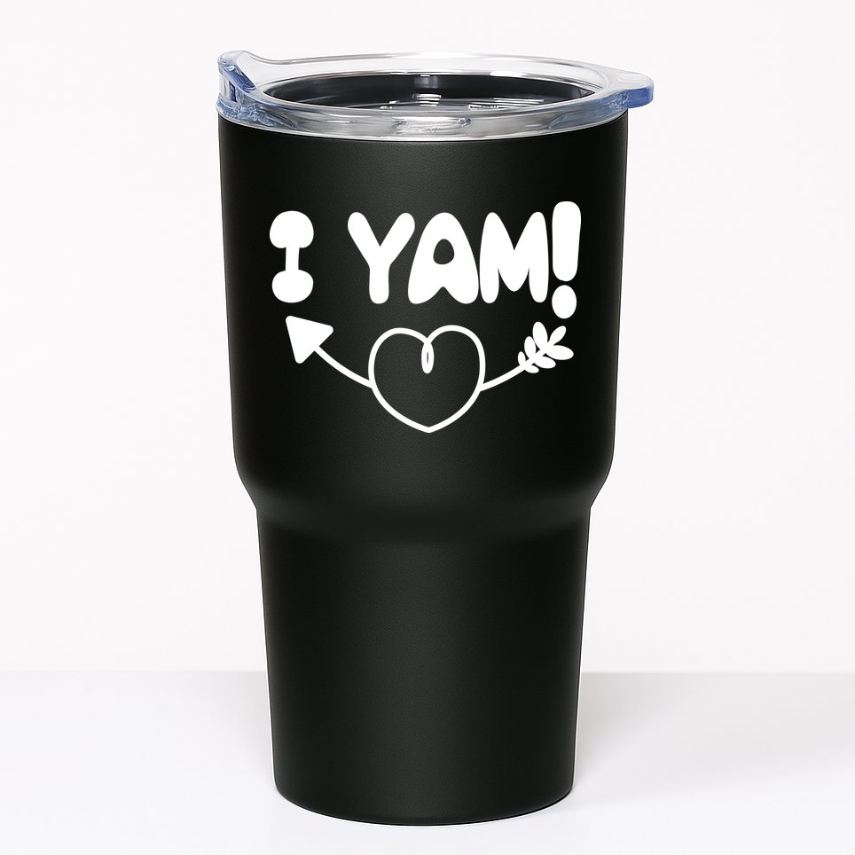 Cute Matching Couples I Yam Tumbler