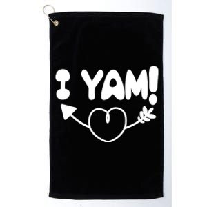 Cute Matching Couples I Yam Platinum Collection Golf Towel